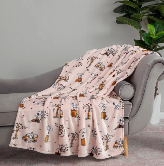 Peanuts Harvest Throw Blanket