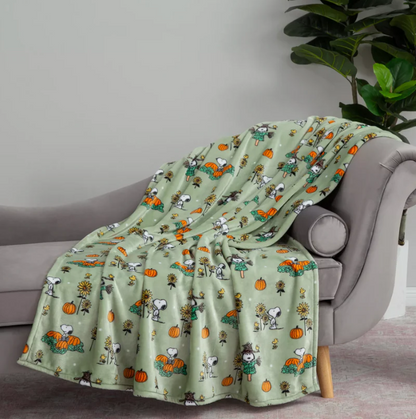 Peanuts Harvest Throw Blanket
